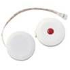 Retractable Round Cloth Tape Measure (5') - White/Red